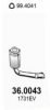 PEUGE 1731F4 Catalytic Converter